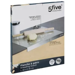 3S. x Home Planche à pétrir inox 50x 40 cm Sale