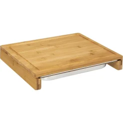 3S. x Home Planche Décorative en Bambou 35 x 28 Bac Inox Discount