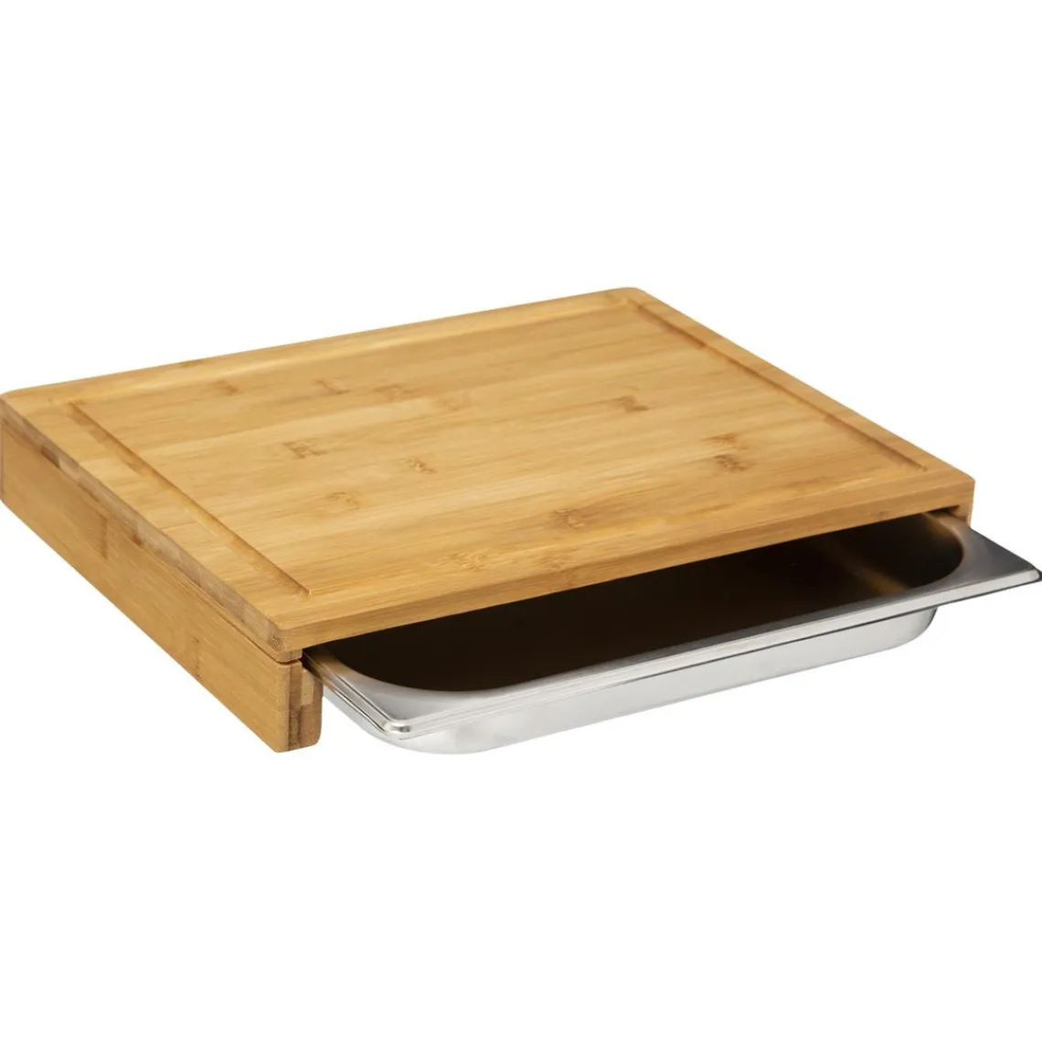 3S. x Home Planche Décorative en Bambou 35 x 28 Bac Inox Discount