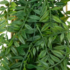 3S. x Home Plante artificielle avec pot en métal doré New