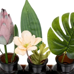 3S. x Home Plante artificielle multicolore Clearance