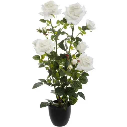 3S. x Home Plante décorative artificielle Rosier rouge Best