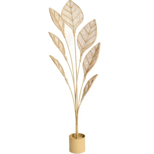 Becquet Plante décorative en métal et jute ROSINETTE beige Sale