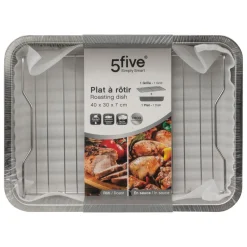 3S. x Home Plat à rôtisserie en inox Gris New