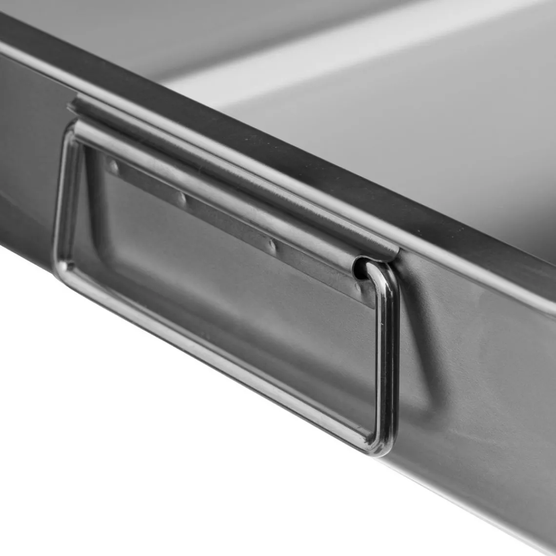 3S. x Home Plat à rôtisserie en inox Gris New