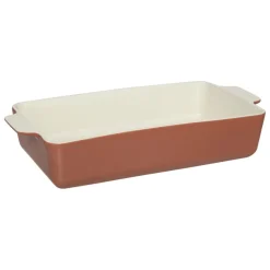 3S. x Home Plat rectangulaire en ceramique terracota Best