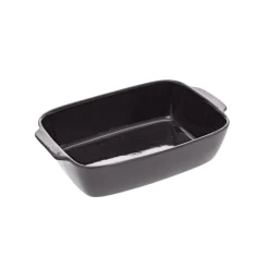 3S. x Home Plat rectangulaire 32x20cm gris anthracite en céramique Outlet