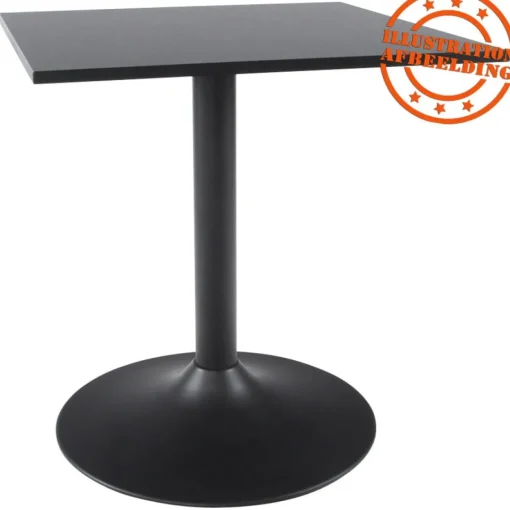 ALTEREGO Plateau de table noir carré 'SPANO' Outlet