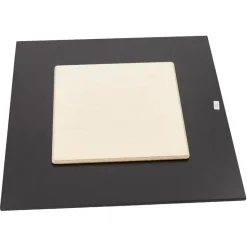 ALTEREGO Plateau de table 'PLANO' carré noir en résine compressée Sale