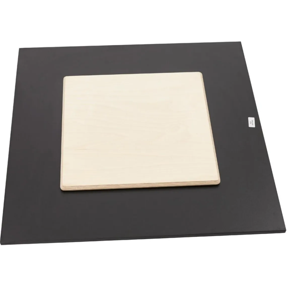 ALTEREGO Plateau de table 'PLANO' carré noir en résine compressée Sale