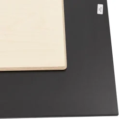 ALTEREGO Plateau de table 'PLANO' carré noir en résine compressée Sale