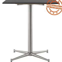 ALTEREGO Plateau de table 'PLANO' carré noir en résine compressée Sale