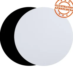 ALTEREGO Plateau de table 'RINGO' rond noir Clearance