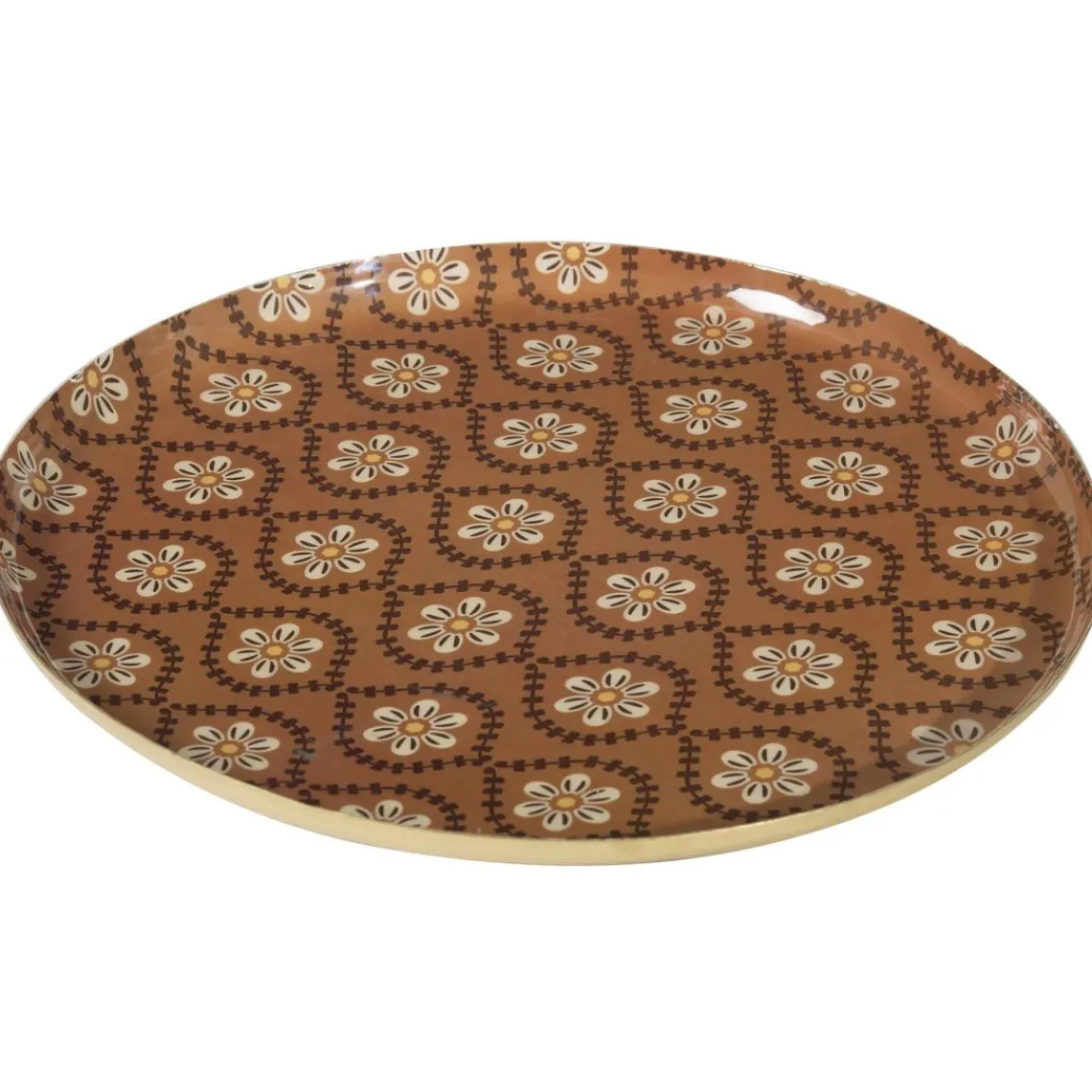 Becquet Plateau métal Soladisc Emaille Terra Hot