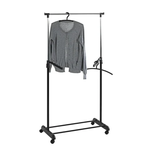 3S. x Home Portant en acier hauteur ajustable par poignée noir Discount