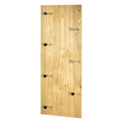 3S. x Home Portant mural multifonction bois avec crochets chromés Online