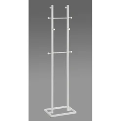 3S. x Home Porte manteau blanc 8 crochets bois et métal Hot