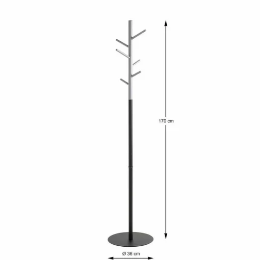 3S. x Home Porte manteau design bois et métal gris Outlet