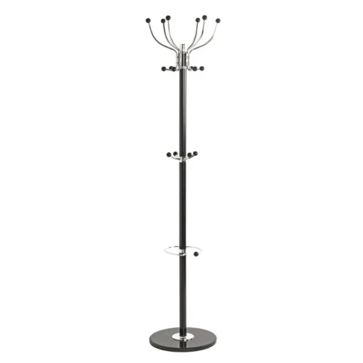 3S. x Home Porte manteau en métal noir et chrome pièd marbre Clearance