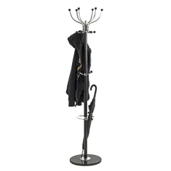 3S. x Home Porte manteau en métal noir et chrome pièd marbre Clearance