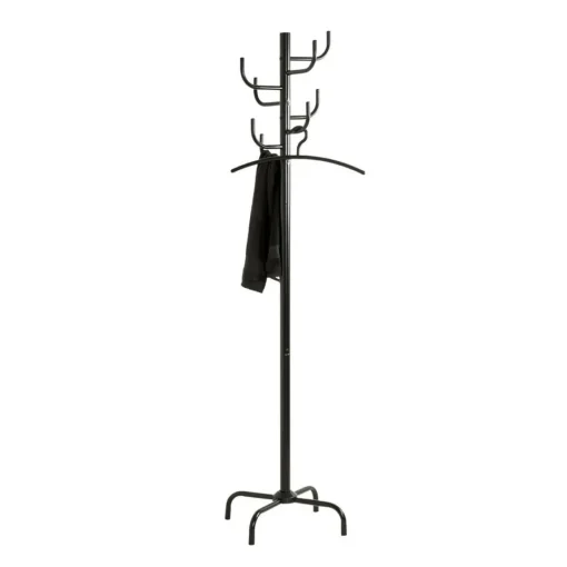 3S. x Home Porte manteau en métal noir avec 8 crochets Best