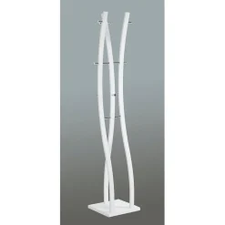 3S. x Home Porte manteau laqué blanc avec crochets chromés Sale