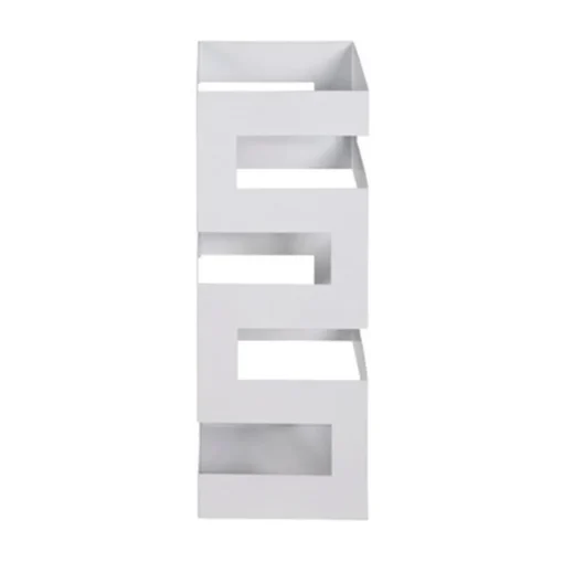 3S. x Home Porte parapluies graphique blanc en métal Best