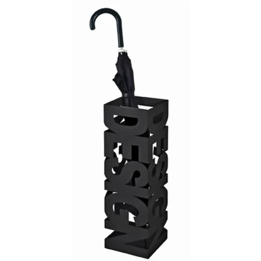 3S. x Home Porte parapluies noir Design en métal