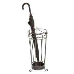 3S. x Home Porte parapluies vintage anthracite avec ornements dorés Sale