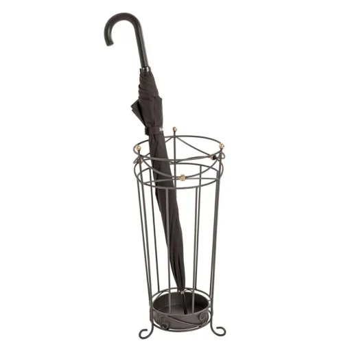 3S. x Home Porte parapluies vintage anthracite avec ornements dorés Sale