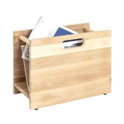 3S. x Home Porte revues en Bois massif hêtre vaporisé Beige Clearance