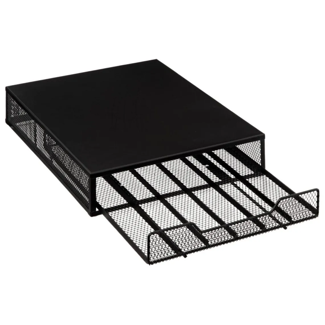 3S. x Home Porte-capsules x60 avec tiroir Noir en Métal Clearance
