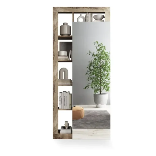 3S. x Home Porte-manteau 2 portes avec miroir Discount