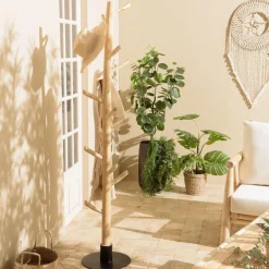 Macabane Porte-manteau multibranches en Teck naturel WILL Beige Sale