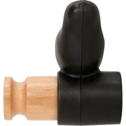 ALTEREGO Portemanteau mural, patère design 'MOANO' noir en forme d'oiseau Hot