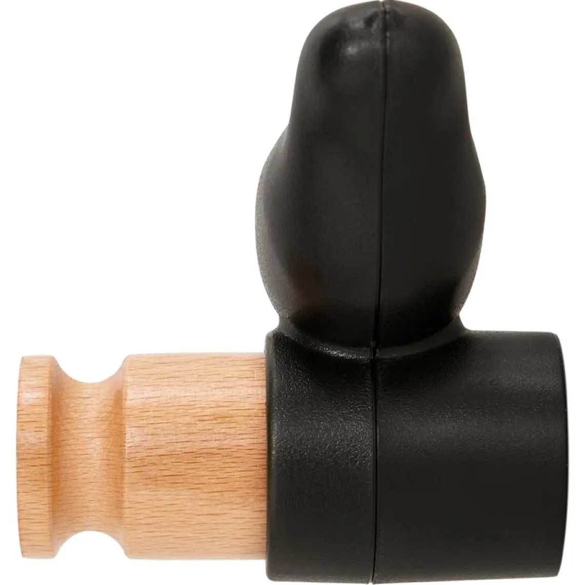 ALTEREGO Portemanteau mural, patère design 'MOANO' noir en forme d'oiseau Hot