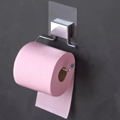Becquet Porte-rouleau de Papier Toilette Electrostatique DECLIC Gris Chromé