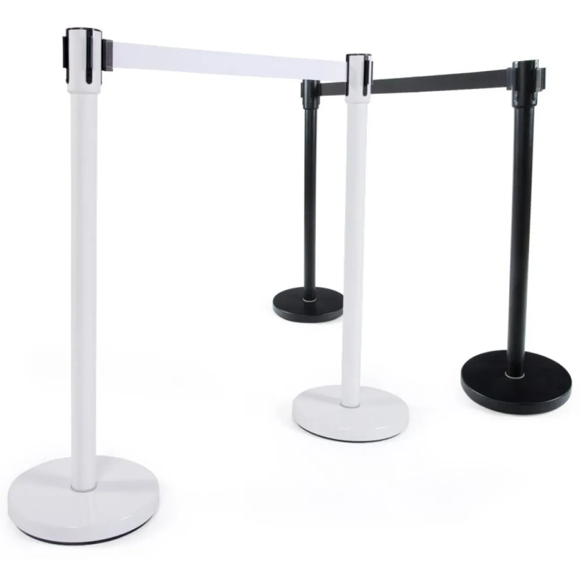 ALTEREGO Potelet 'ZIP' blanc à sangle pour files d'attente Online