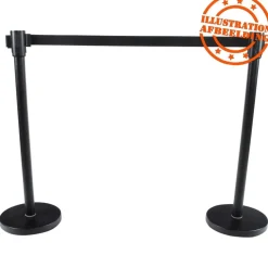 ALTEREGO Potelet 'ZIP' noir à sangle pour files d'attente Best