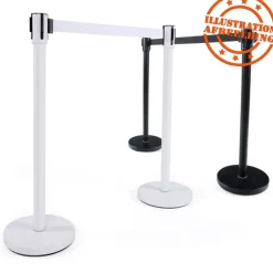 ALTEREGO Potelet 'ZIP' noir à sangle pour files d'attente Best