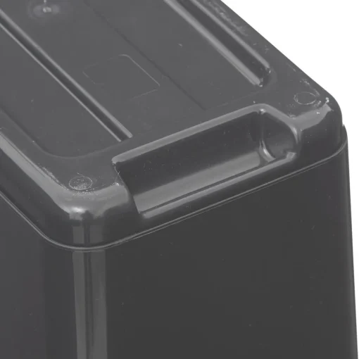 3S. x Home Poubelle 2 ouvertures plastique 45L gris New