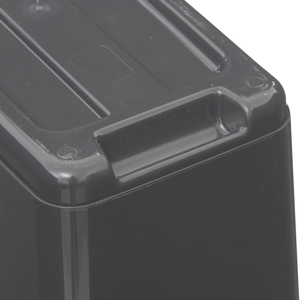 3S. x Home Poubelle 2 ouvertures plastique 45L gris New