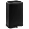 3S. x Home Poubelle à pédale en métal 50L noir Clearance