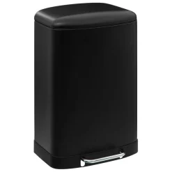 3S. x Home Poubelle à pédale en métal 50L noir Clearance