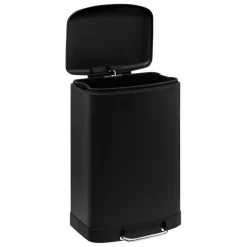 3S. x Home Poubelle à pédale en métal 50L noir Clearance