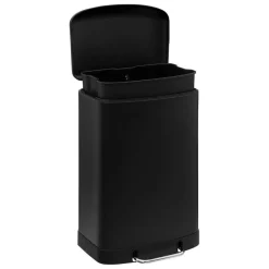 3S. x Home Poubelle à pédale en métal 50L noir Clearance