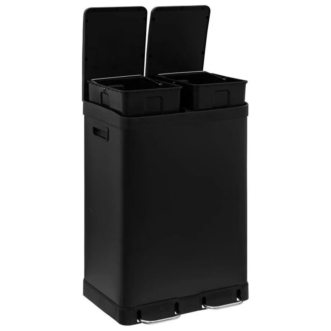 3S. x Home POUBELLE DE TRI 30L+30L NOIR ARIANE Outlet
