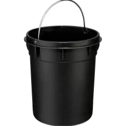 3S. x Home Poubelle noire en métal 3L Best