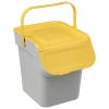 3S. x Home Poubelle plastique 20L - jaune Clearance