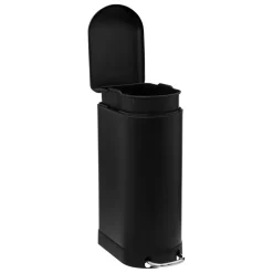 3S. x Home Poubelle slim à pédale 30L noir métal Hot